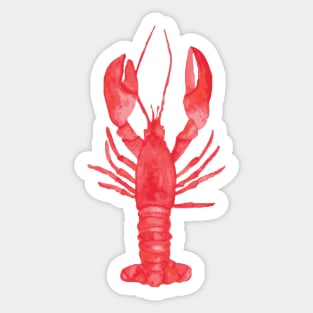 Watercolor Lobster Sticker